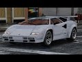 1988 Lamborghini Countach LP500 QV 1.2 для GTA 5 видео 3