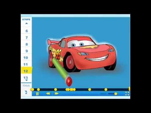 how to draw lightning mcqueen