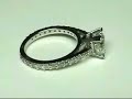 1.50 Ct. Cushion Cut & Round Brilliant 14K Diamond Ring