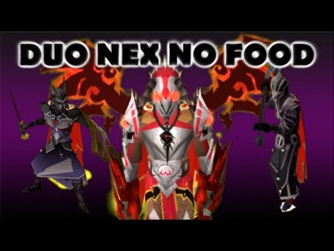 nex - After 7 attempts me and Woox16 managed to kill Nex without using any food, brews or unicorn scrolls. We do use abilities such as rejuvenate to heal 40% of yo...