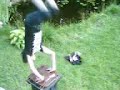 uf einem trampolin uf einem trampolin