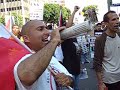 Israel-haters scream at pro-Israel demonstrators (8-12-2006)