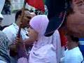 Israel-haters scream at pro-Israel demonstrators (8-12-2006)