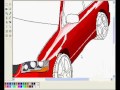 MS paint car drawing  mitsubishi *worth to see*