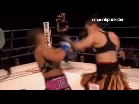 women topless boxing