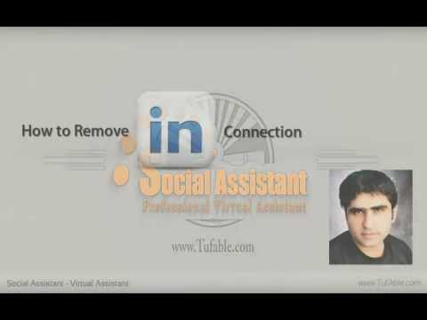 how to remove linkedin connection