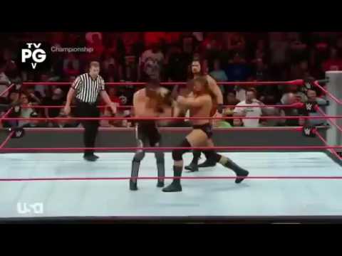 Roman Reigns vs Seth Rollins vs Kevin Owens vs Big Cass - Raw, 29 De Septiembre 2016 Highlights