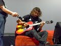 Jason Momoa plays slide guitar