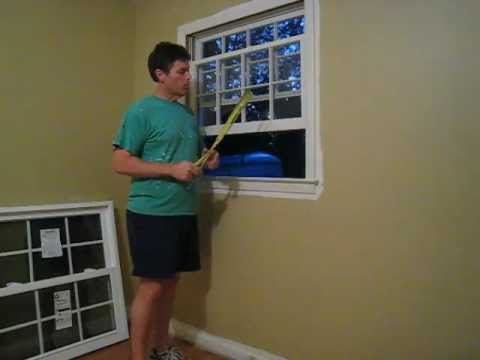 how to fasten replacement window