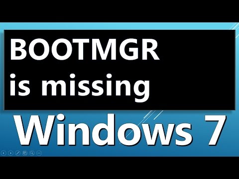 how to recover bootmgr