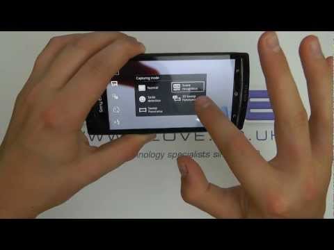 how to open front camera in sony xperia p