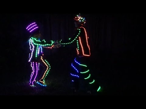 LED Light Up Costume DIY! (Burning Man + Halloween Costume)