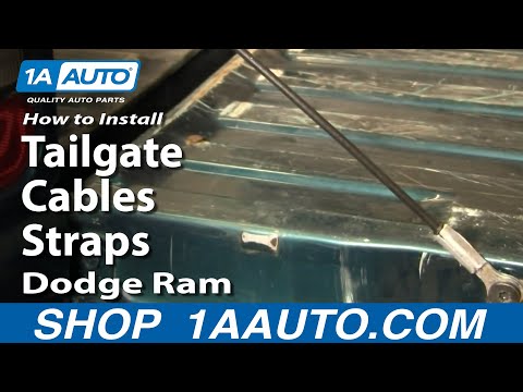 How To Install Replace Tailgate Cables Straps Dodge Ram 94-01 1AAuto.com