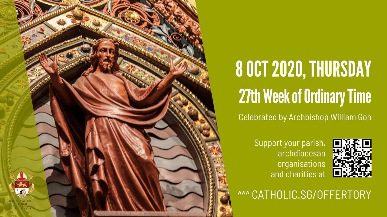 Catholic Live Mass 8th October 2020 Today Online - 27th Week of Ordinary Time