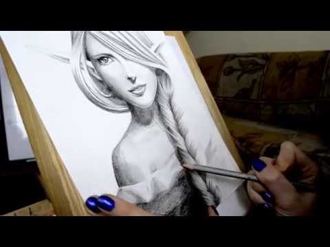 how to draw an elf