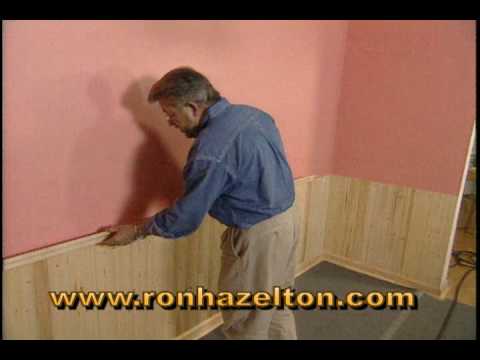 how to fasten wainscoting