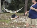guy falls off the hammock