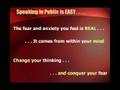 Overcome Your Public Speaking Phobia