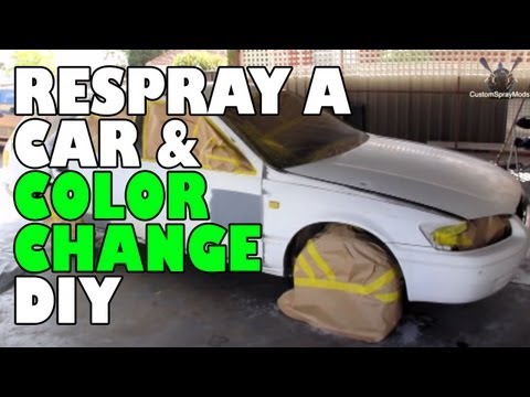 how to paint a car od green