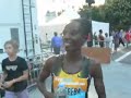 Catherine Ndereba Reacts after the 2007 NYC Half Marathon