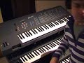 Me checking my E-mu EMAX (DM keyboard)