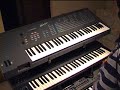 Me checking my E-mu EMAX (DM keyboard)