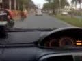 Police chase - illegal bike street race caught!