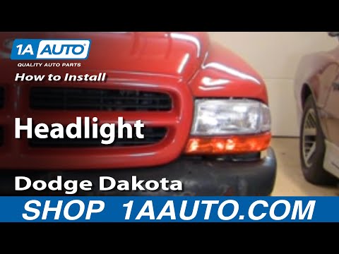 How To Install Replace Headlight Dodge Dakota Durango 97-04 1AAuto.com