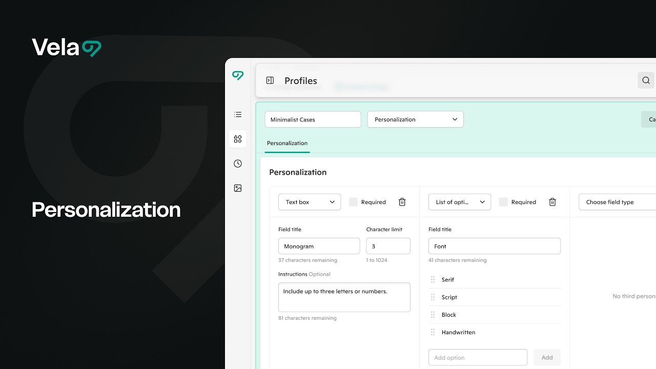 Etsy Personalization