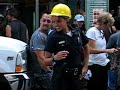 spoiler alert! michelle rodriguez tries her hand at traffic management in downtown honolulu during a break in shooting for abc's hit tv series 