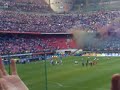 coreografia finale curva nord fumogeni inter