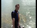 Water skiing on the Seine river