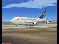 FS2004 Saudi Arabia B747SP pousando em Jeddah FS2004 Saudi Arabia B747SP pousando em Jeddah