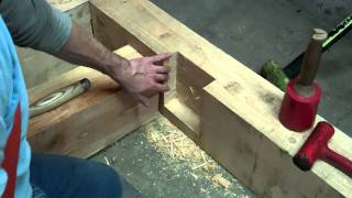 Trees To Timber Frame Cabin Off-grid Homestead Project Floor Joist