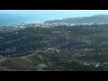 Views over Santa Barbara from Santa Ynez range ...