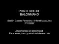 Porteros de balonmano - Sesión cadete infantil 20071107