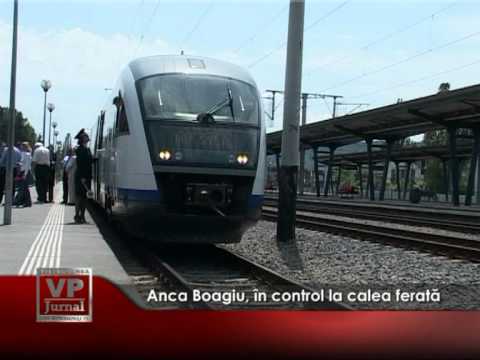 Anca Boagiu, în control la calea ferată