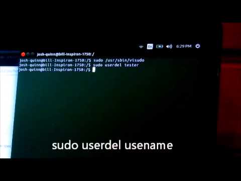 how to remove user in ubuntu