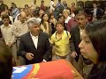 imagenes del mometo exacto en que se cierra el f�retro de contiene los restos del destacado militante del pcch, miembro de su comit� central y premio nacional de literatura 2005, volodia teitelboim volosky en el salon de plenarios del ex congreso nacional de chile
