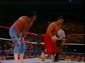 Honky tonk man wins intercontinental title from Ricky Steamboat.