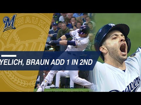 Video: NLCS Gm6: Yelich, Braun doubles extend Crew's lead in the 2nd