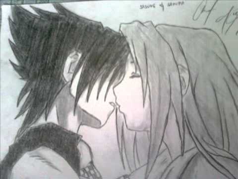 sasuke sakura kissing