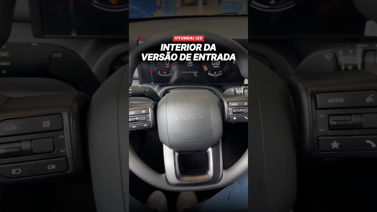 Conheça o interior da versão de entrada do Hyundai I20