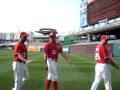 Ryan Zimmerman, Rick Ankiel and Alex Cora say hello