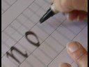Writing Cursive Italic Calligraphy : Writing Lower Case M-R in Calligraphy