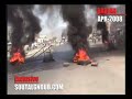 إحراق الإطارات وقطع الطريق بعد إطلاق الرصاص من الجيش