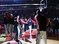 mr b, dk, and joe got to bulls game with amazing seats