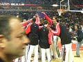mr b, dk, and joe got to bulls game with amazing seats