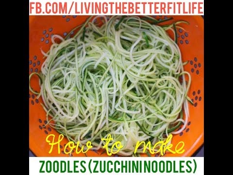 how to make zoodles