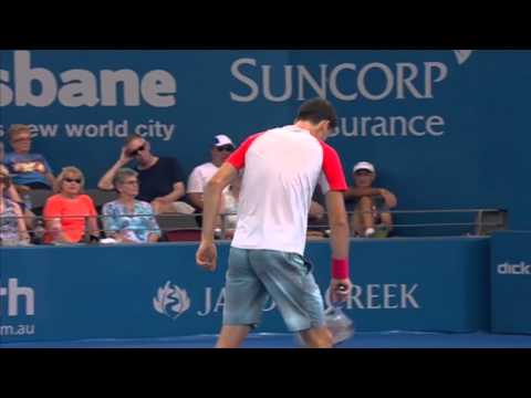 Grigor Dimitrov v Marin Cilic - Full Match Men's Singles Round 2: Brisbane International 2014